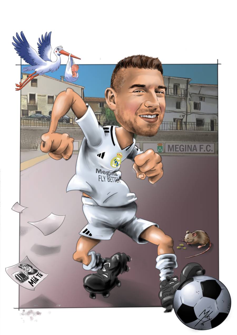 Dibujo de un simpatizante del Real Madrid