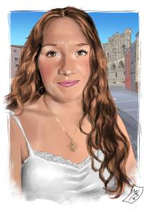 Ilustración única de una chica adolescente, realizada con técnicas artísticas que resaltan la frescura, la delicadeza y la personalidad propia de la juventud. Cada trazo está pensado para transmitir emoción y dar vida al retrato, convirtiéndolo en una pieza ideal para decorar o inspirar.