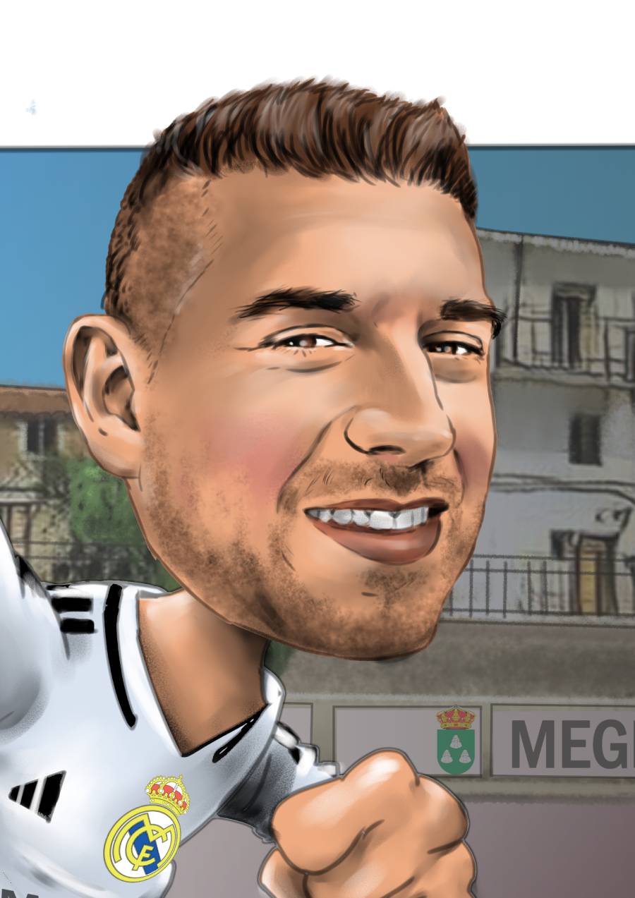 Detalle 2 Dibujo de un simpatizante del Real Madrid