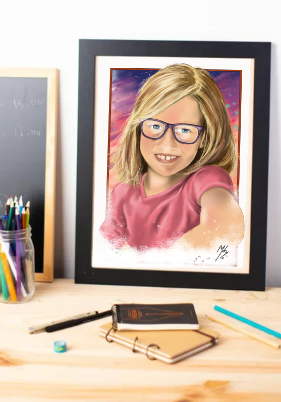 Detalle 3 Retrato de una niña por motivo de su primera comunión